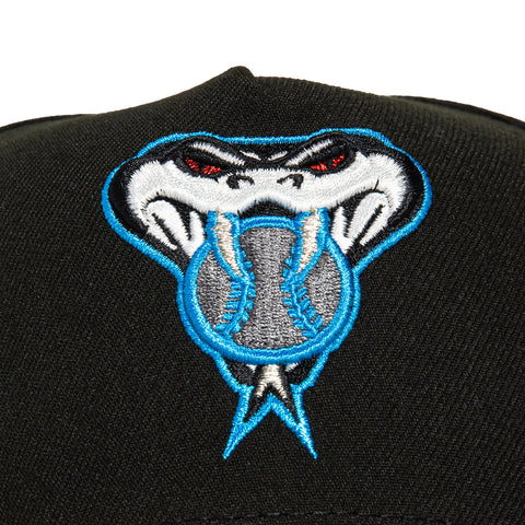 New Era 9Forty A-Frame Arizona Diamondbacks Inaugural Patch Snakehead Snapback Hat - Black, Realtree