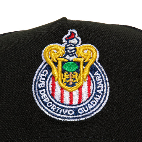 New Era 9Forty A-Frame C.D. Guadalajara Chivas Trucker Snapback Hat - Black