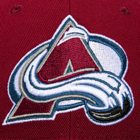 Mitchell & Ness Colorado Avalanche 2001 Stanley Cup Patch Hat - Cardinal, Black