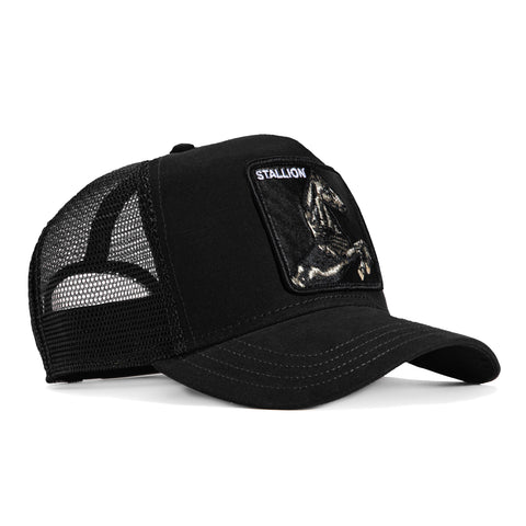 Goorin Bros Stallion Adjustable Snapback Trucker Hat - Suede Black