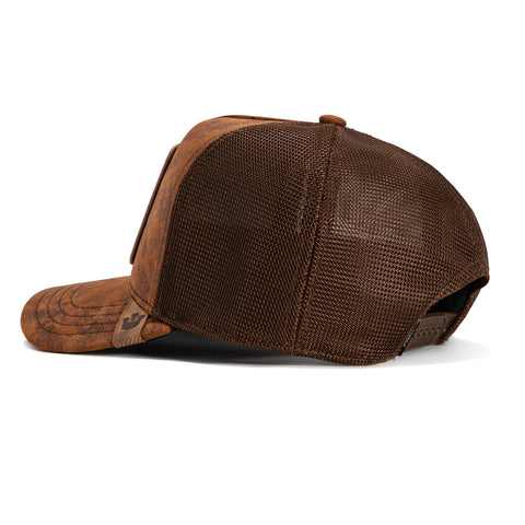 Goorin Bros Storm Crow Adjustable Snapback Trucker Hat - Brown