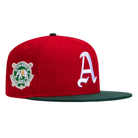 New Era 59Fifty Philadelphia Athletics 1913 World Series Patch Hat - Red, Green