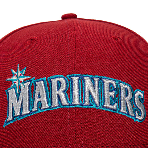 New Era 59Fifty Seattle Mariners 25th Anniversary Patch Word Hat - Brick