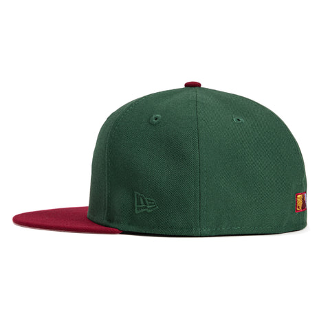 New Era 59Fifty Velvet Ham St Louis Cardinals 2011 World Series Patch Hat - Green, Cardinal