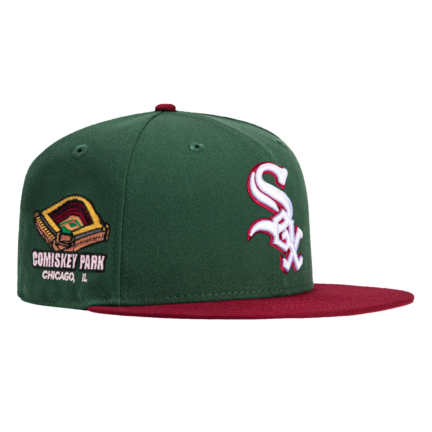 New Era 59Fifty Velvet Ham Chicago White Sox Comiskey Park Patch Hat ...