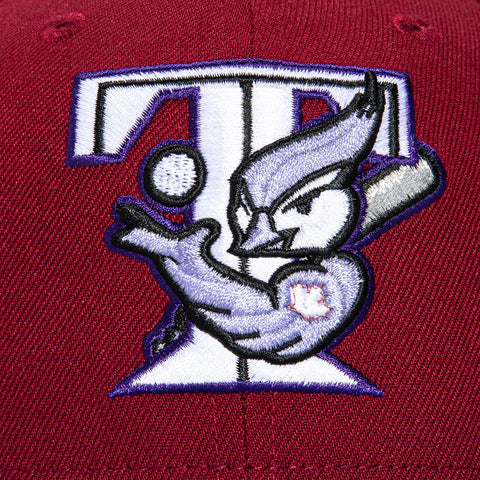 New Era 59Fifty Toronto Blue Jays 30th Anniversary Patch Hat - Cardinal, Lavender