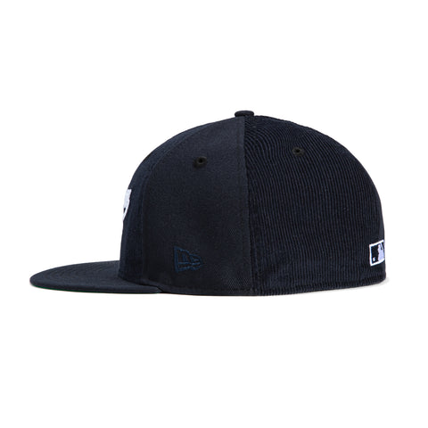 New Era 59Fifty Corduroy San Francisco Giants Battle of the Bay Patch Pinwheel Script Hat - Navy, White