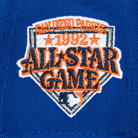 New Era 59Fifty San Diego Padres 1992 All Star Game Patch Friar Wave Hat - Royal