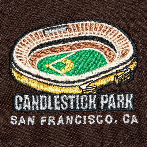 New Era 59Fifty San Francisco Giants Candlestick Park Patch Hat - Brown, Royal, Metallic Silver