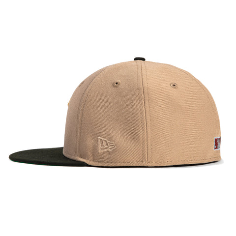 New Era 59Fifty Detroit Tigers Stadium Patch Hat - Tan, Black, Metallic Gold