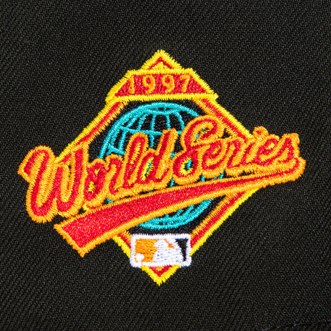 New Era 59Fifty Cleveland Guardians 1997 World Series Patch I Hat - Black, Metallic Gold, Metallic Copper