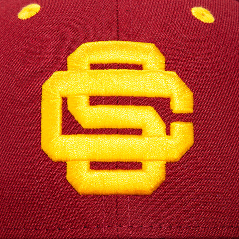 New Era 59Fifty USC Trojans Hat - Cardinal, Gold
