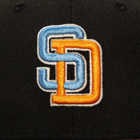 New Era 59Fifty San Diego Padres 30th Anniversary Patch Hat - Black, Brown, Light Blue, Orange