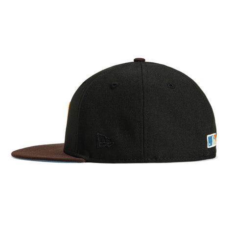 New Era 59Fifty San Diego Padres 30th Anniversary Patch Hat - Black, Brown, Light Blue, Orange