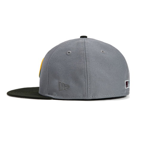 New Era 59Fifty Arizona Diamondbacks 2001 World Series Patch D Hat - Storm Grey, Black, Maroon, Gold