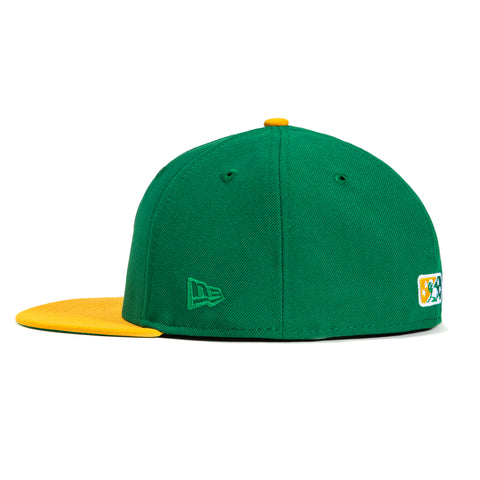 New Era 59Fifty Birmingham Athletics Hat - Kelly, Gold