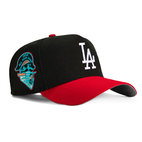 New Era 59Fifty A-Frame Los Angeles Dodgers 1959 All Star Game Patch Hat - Black, Red