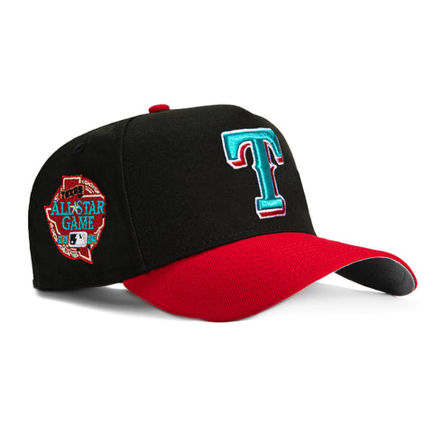 New Era 59Fifty A-Frame Texas Rangers 2024 All Star Game Patch Hat - Black, Red, Teal