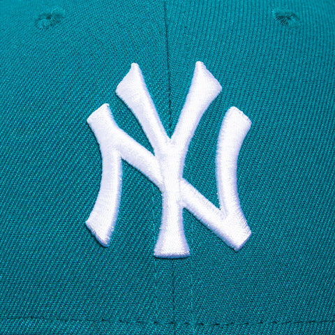 New Era 59Fifty New York Yankees 1999 World Series Patch Hat - Teal, Navy