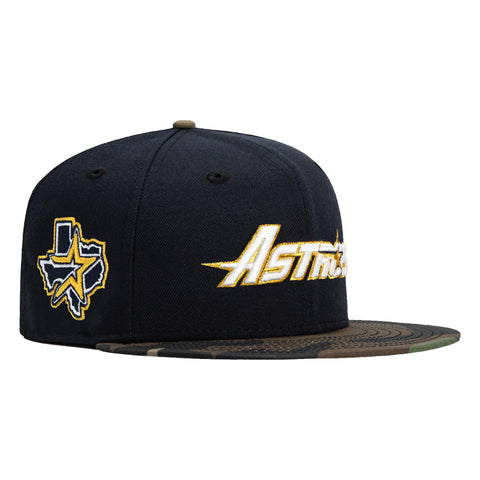 New Era 59Fifty Houston Astros 2000 Alternate Patch Word Hat - Navy, Camo