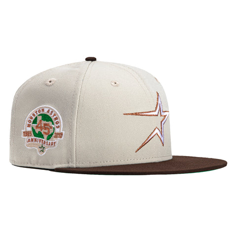 New Era 59Fifty Houston Astros 45th Anniversary Patch Hat - Stone, Brown, Metallic Copper