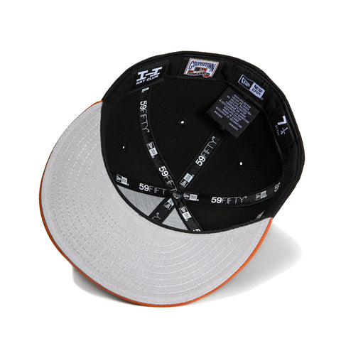 New Era 59Fifty Los Angeles Dodgers 40th Anniversary Stadium Patch Word Hat - Black, Burnt Orange