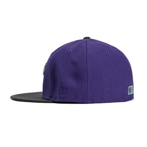 New Era 59Fifty Los Angeles Dodgers 60th Anniversary Stadium Patch Script Hat - Purple, Graphite