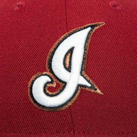 New Era 59Fifty Brick by Brick Cleveland Guardians Jacobs Field Patch I Hat - Cardinal, Green