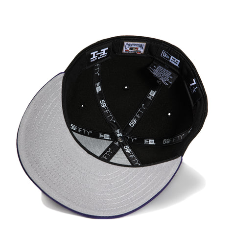 New Era 59Fifty Daddy Daughter Minnesota Twins 2014 All Star Game Patch Hat - Black, Purple, Metallic Silver