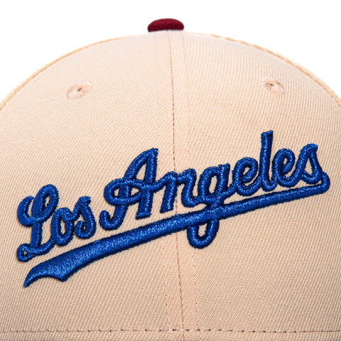 New Era 59Fifty Daddy Daughter Los Angeles Dodgers 60th Anniversary Stadium Patch Script Hat - Peach, Graphite