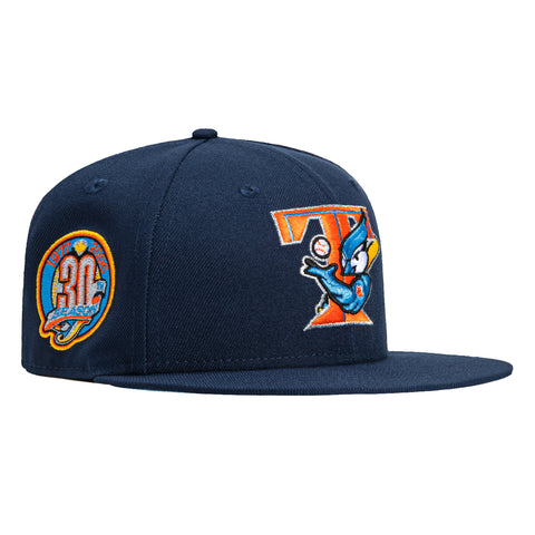 New Era 59Fifty Toronto Blue Jays 30th Anniversary Patch Hat - Navy, Light Blue, Light Orange