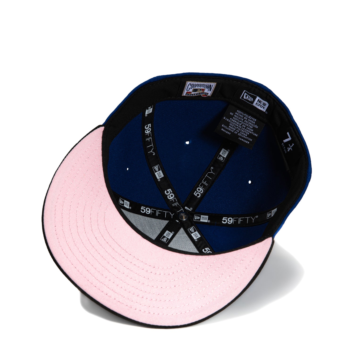 Los Angeles Dodgers Fitted Hat Cap store Pink Under Visor New Era 59FIFTY Sz 7 3/4