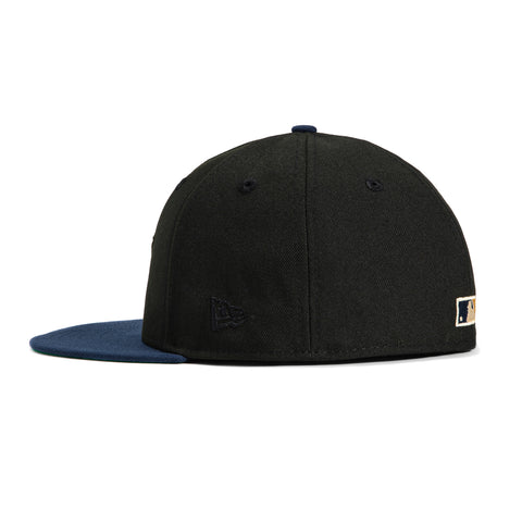 New Era 59Fifty Houston Astros Astrodome Patch Hat - Black, Navy, Metallic Gold