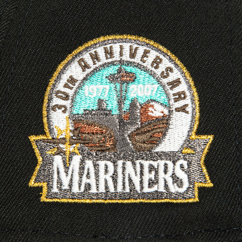 New Era 59Fifty Seattle Mariners 30th Anniversary Patch Hat - Black, Graphite