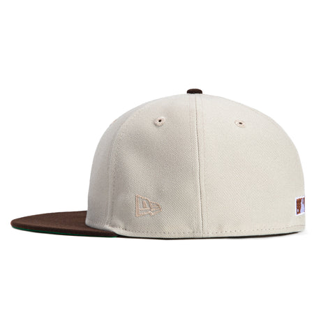 New Era 59Fifty Los Angeles Dodgers 50th Anniversary Stadium Patch Hat - Stone, Brown, Metallic Copper