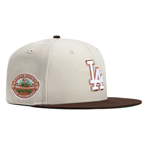 New Era 59Fifty Los Angeles Dodgers 50th Anniversary Stadium Patch Hat - Stone, Brown, Metallic Copper