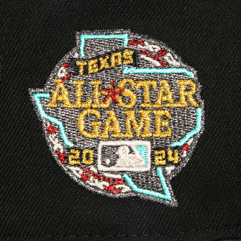 New Era 59Fifty Calle Ocho Texas Rangers 2024 All Star Game Patch Hat - Black, Navy, Red