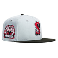 New Era Youth 9Fifty Daddy Daughter Seattle Mariners 30th Anniversary Patch Snapback Hat - Grey, Black, Red