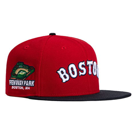 New Era 59Fifty Boston Red Sox Fenway Park Patch Word Hat - Red, Navy