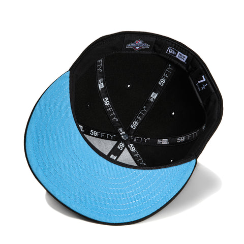 New Era 59Fifty Worcester Woo Sox Inaugural Season Patch Hat - Black, Royal, Metallic Silver