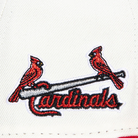 New Era 59Fifty Springfield Cardinals Cashew Chicken Logo Patch Hat - White, Red