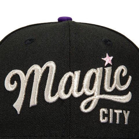 New Era 59Fifty Birmingham Barons Magic City Southern League Patch Hat - Black, Purple