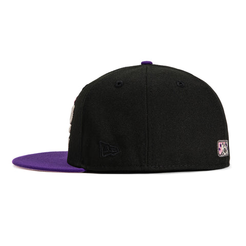 New Era 59Fifty Birmingham Barons Magic City Southern League Patch Hat - Black, Purple