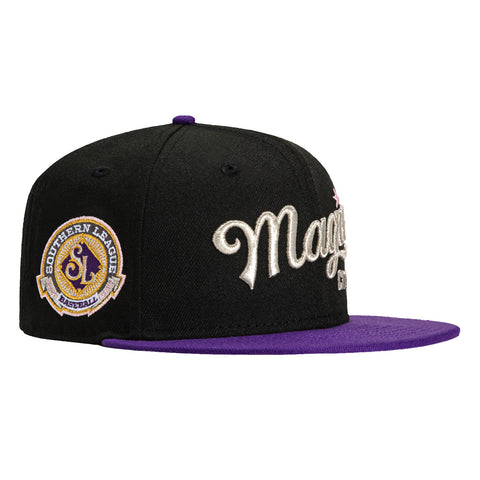 New Era 59Fifty Birmingham Barons Magic City Southern League Patch Hat - Black, Purple