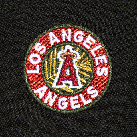 New Era 59Fifty Inland Empire 66ers Los Angeles Angels Logo Patch Alternate Hat - Camo, Black, Olive