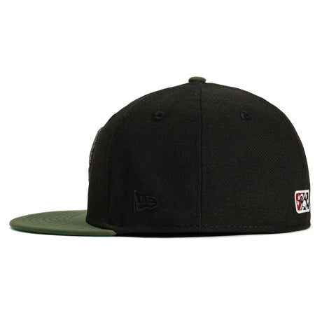 New Era 59Fifty Inland Empire 66ers Los Angeles Angels Logo Patch Alternate Hat - Camo, Black, Olive