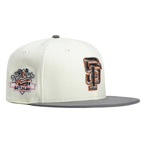 New Era 59Fifty San Francisco Giants Battle of the Bay Patch Hat - White, Storm Grey