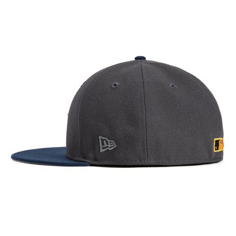 New Era 59Fifty Houston Astros 2017 World Series Champions Patch Hat - Graphite, Navy, Metallic Gold