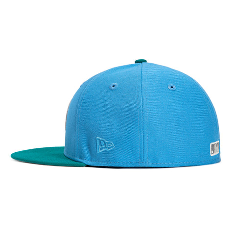 New Era 59Fifty Caribbean Waters Arizona Diamondbacks 2023 World Series Patch A Hat - Light Blue, Teal