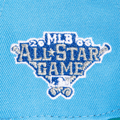 New Era 59Fifty Caribbean Waters Pittsburgh Pirates 2006 All Star Game Patch Word Hat - Light Blue, Teal